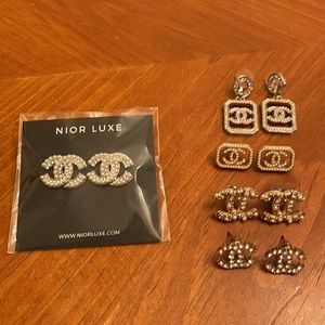 Chanel knockoff earrings